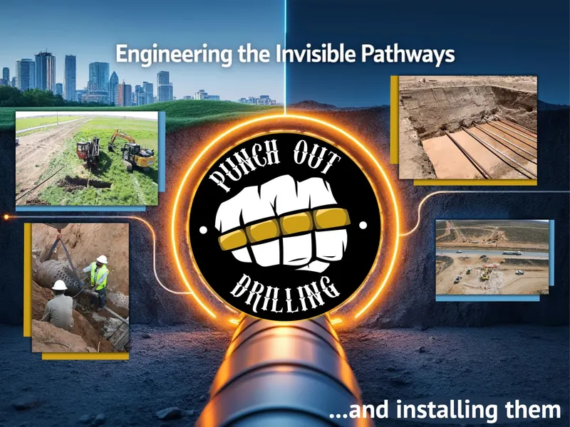 Punch Out Drilling banner: Engineering the Invisible Pathways …and installing them